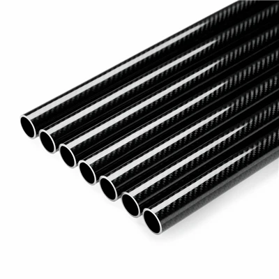 Tubulação de fibra de carbono sem costura